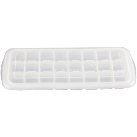 24‑Grid Ice Mold Tray with Sealed Cover Food‑Grade Flexible Silicone Ice Cubes Mould (1/5)