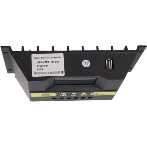 Solar Controller MPPT 12V 24V LCD Display Comprehensive Protection Functions Solar Regulator for Solar Power System 20A (1/5)