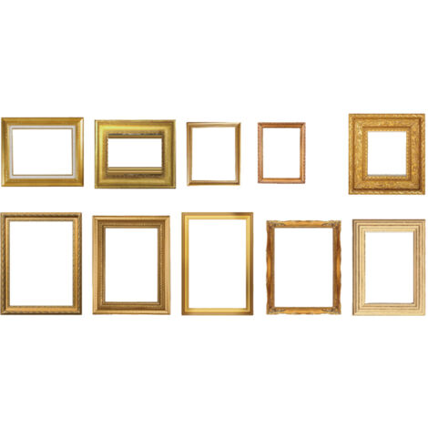 20 Pieces Decoration Stickers Retro Mirror Frame PET Decals for DIY Handcrafts Scrapbooking Photo Album Type 1 (1/5)