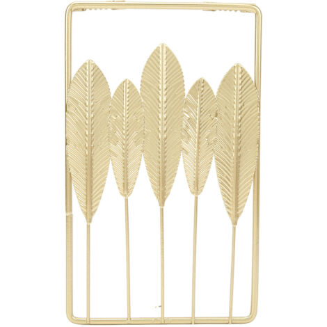 Metal Wall Sculpture Iron Leaves Designed Northern Europe Style Wall Hanging Decoration for Home Bedroom (1/5)