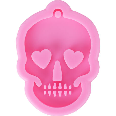 Silicone Mold DIY Skull Shape Keychain Chocolate Fondant Mould Baking Mold Cake Decorating Tool (1/5)