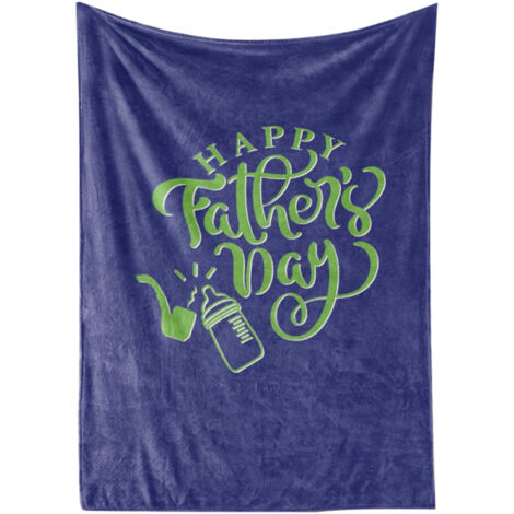 Sofa Throw Blanket Clear Printing Soft Breathable Fathers Day Blanket for All Seasons Home Office 150x200cm/59.1x78.7in