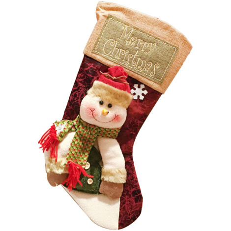 Christmas Stockings Exquisite Handcrafted Personalized Xmas Hanging Stocking for Gift Exchange Party Favor Snowman (1/5)
