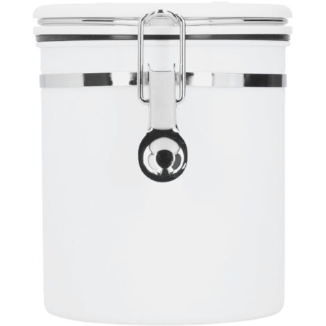 Stainless Steel Sealed Canister Coffee Flour Sugar Container Storage Jar with Release ValveM (1/5)