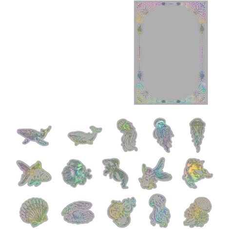 45Pcs Journal Sticker Paper Adhesive Sticker Pretty Design Lovely Exquisite Journal Paper Decor for Home Decoration Ocean (1/5)