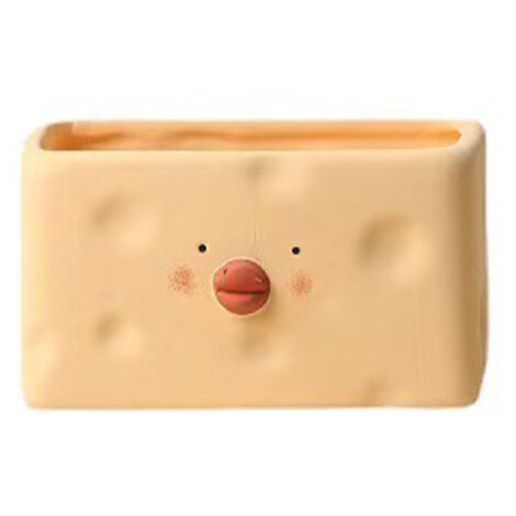 Cute Flower Pot Ceramic Cartoon Chick Planter Succulent Pot for Indoor Outdoor Home Garden Decoration Yellow Rectangle (1/5)