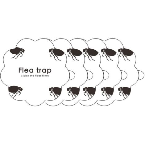 5PCS Flea Trap Stickers Sticky Fly Traps Pumpkin Shaped Flea Traps for Home Bedroom (1/5)