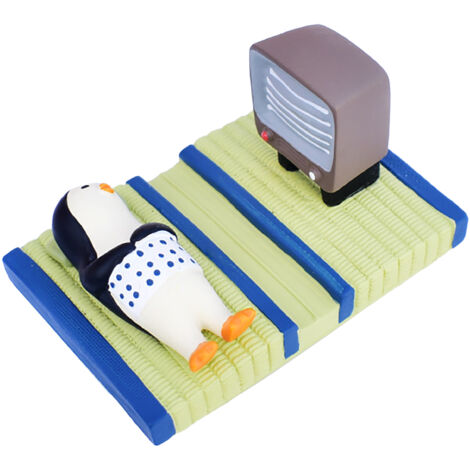 Cute Phone Stand Resin Lightweight Universal Stable Desk Cartoon Phone Holder for All Mobile Phone Penguin (1/5)