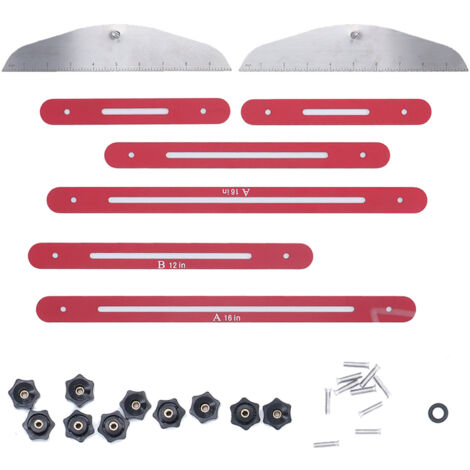 Stair Tread Template Tool Multifunctional Folding Stair Tread Gauge Stair Measuring Ruler (1/5)