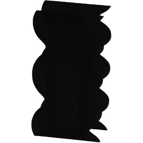 Flower Vase Modern Acrylic Decorative Unique Wavy Shape Vase for Bedroom Living Room Table Black (1/5)
