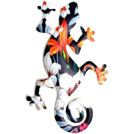 Metal Gecko Wall Art Decor Hanging Sculpture for Home Bedroom Living Room Office Garden Decor (1/5)