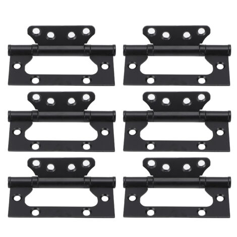 3Set Door Hinge Zinc Alloy Flat Open Mute Bearing Hinges Window Furniture Hardware Fitting Black (1/5)