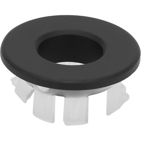 Bathroom Wash Basin Sink Overflow Cover Kitchen Sink Decoration Spare Hole for BathroomBlack (1/5)