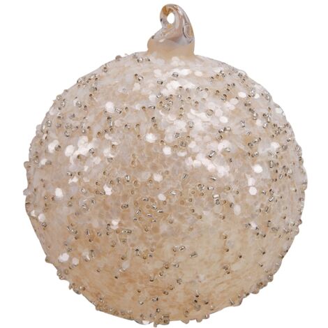 Christmas Ball Ornament Sequins Glass Balls Hanging Globe Decoration for Wedding Festival Party Wedding (1/5)