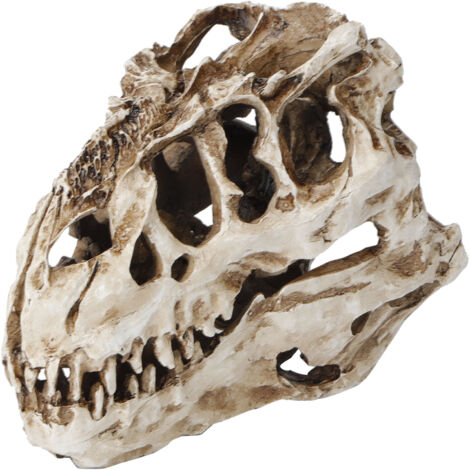 Resin Dinosaur Skull Personality Animal Skeleton Ornaments Props Halloween Collection Craft Decor (1/5)