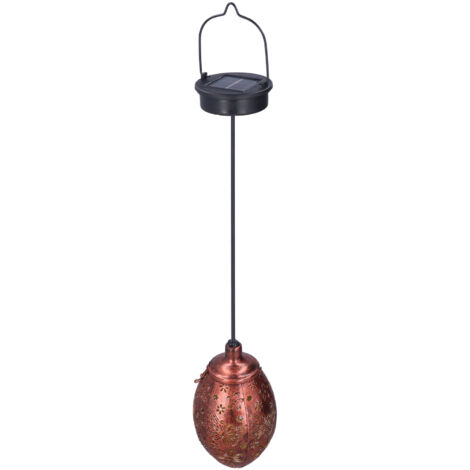 Solar Lantern IP65 Waterproof Plastic Iron Material Hanging Design Insect Pattern Garden Lights for Outdoor (1/5)