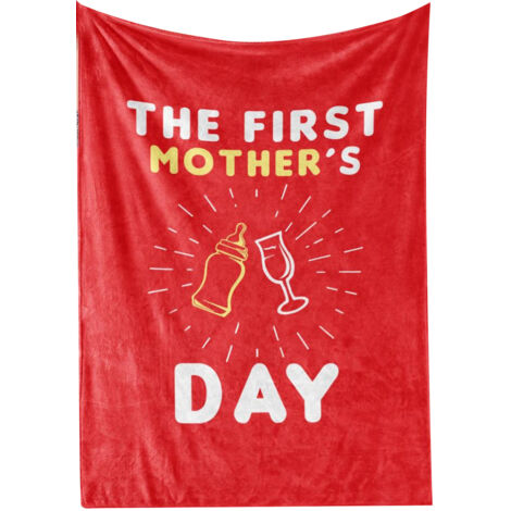 Blanket Clear Printing Bright Color Breathable Soft Polyester Machine Washable for Sleeping BL328‑5 140x200cm