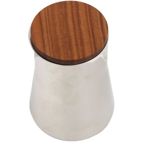 Reusable Coffee Sifter Stainless Steel Coffee Powder Sieve Coffee Sifter Cup Cocoa Flour Filter with Walnut Lid for Baking Cooking Home Restaurant (1/5)