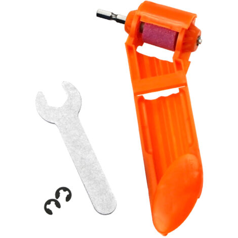 Portable Electric Drill Grinder Brown Corundum Grinding Wheel Drill Bit Grinder (1/5)