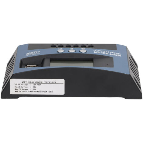 PV Controller with Duel Voltage Regulator LCD Multiple Protection MPPT Solar Panel Controller 12V 24V 30A (1/5)