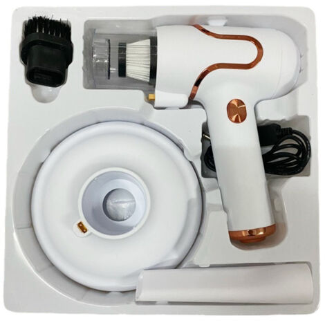 Vacuum Mite Cleaner Portable Cordless Lightweight Handheld Vacuum Dust Mite Cleaner for Home Mattress Car White (1/5)