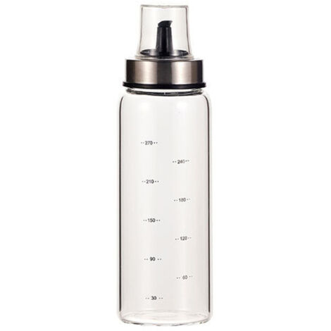 Cooking Oil Bottle 300ml Leakproof Design Precise Scale Strong Glass Dustproof Olive Oil Dispenser for Home Kitchen (1/5)