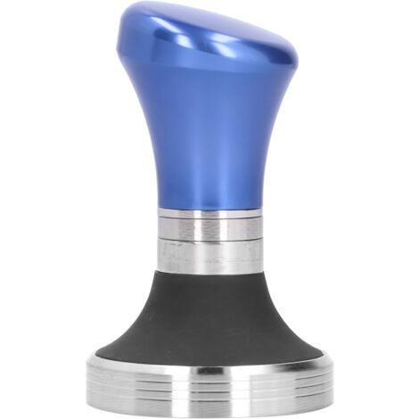 58mm Flat Coffee Tamper Stainless Steel Base Coffee Powder Hammer Kitchen SuppliesBlue (1/5)