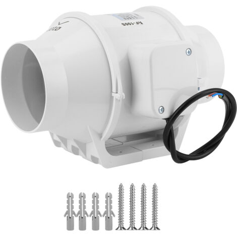 220V 4in Ventilation Fan Noiseless Wall Mounted Exhaust Fan with Large Air Volume for Kitchen Use (1/5)