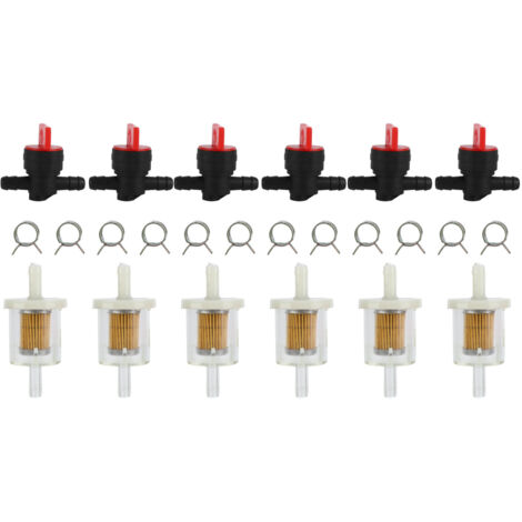 Carburetor Filter Cutoff Shut Off Valve Clamp Kit for Garden Brush Cutter Lawn Mower Accessories (1/5)