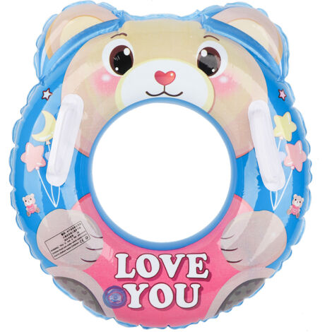 Swim Ring Cartoon Food Grade PVC AntiLeakage Nozzle Pool Floats Swimming Circle for Seaside Swimming Pool (1/5)