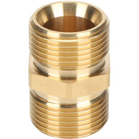 High Pressure Sprayer Adapter Brass M22 Metric Male Thread 14mm Hose Connector Coupler (1/5)