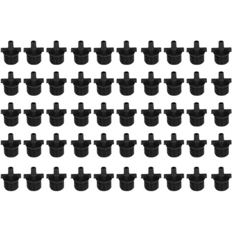 50PCS G1/2 7.5mm Male Thread Flat Connector for G Type Spray Nozzle Irrigation Sprinkler Fittings (1/5)