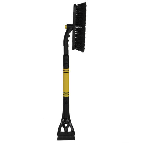 3‑in‑1 Multifunction Extendable Car Vehicle Ice Scraper Snow Brush Shovel Removal Cleaning ToolsYellow