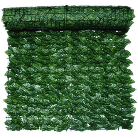 1 Roll Artificial Hedge Plant Fence Green Leaf Wall Decoration for Garden Wedding