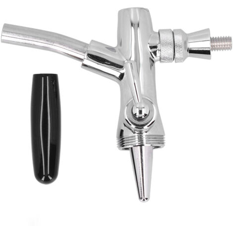 Draft Beer Faucet with Long Shank Stainless Steel Beer Keg Dispenser Home Brewing Supply (1/5)