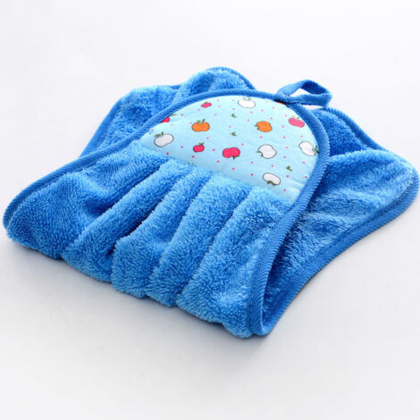 Towel Cleaning Cloth Microfibre Hanging Dish Hand Wiping for Kitchen Bathroom Toilet Sky Blue (1/5)