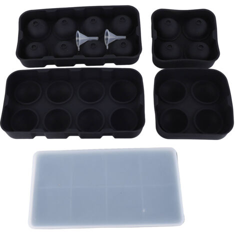 Large Ice Cube Tray Silicone Easy Ice Removal Square Spherical Ice Tray for Cocktails Whiskey (1/5)