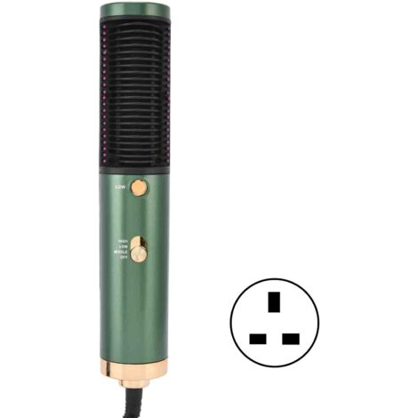 Straightening Brush Fast Heating Salon AntiScalding 3Gear Constant Temperature Ring Electric Hair Brush for Home(UK Plug 220V )