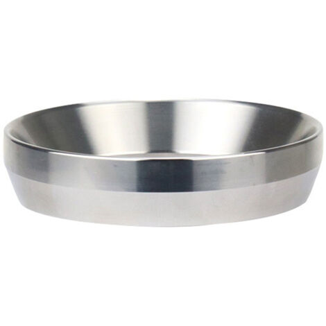 Dosing Funnel Anti Flying Powder Aluminum Alloy Universal Dosing Rings for Household Coffee Shop 51mm/2in Stainless Steel Color (1/2)