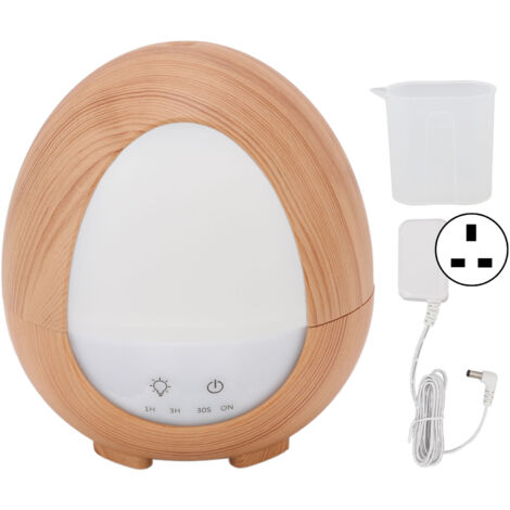 Desk Humidifier 200ml Colorful LED Aid Sleeping Auto Off 35db Quiet Aromatherapy Diffuser for Bedroom Office 100‑240V UK Plug (1/5)