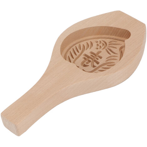 Wood Mooncake Mold DIY Cookies Fondant Cake Baking Mold Kitchen Decoration ToolsPeach (1/5)