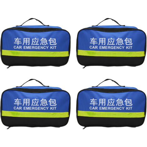 4pcs Emergency Aid Bag 600D Oxford Cloth Portable Pouch for Outdoor Travel Home Office (1/5)