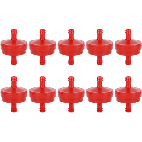 10Pcs Fuel Filter Element Replacement for Briggs Stratton 298090 298090S Lawn Mover Red (1/5)