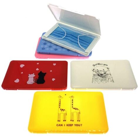 6PCS Face Case Cover Mask Cover Storage Box Masks Organizer Portable Storage Boxes Face Cover Case (1/5)