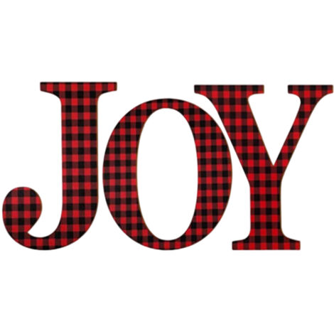 Christmas Joy Table Decoration Mantel Fireplaces Table Letter Sign Wood Decorations for Study Bedroom Living Room (1/5)