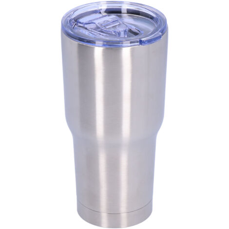 2‑Layer 30oz Vacuum Cup with Lid Reusable Stainless Steel Insulation Mug Bottle for Travel (1/5)