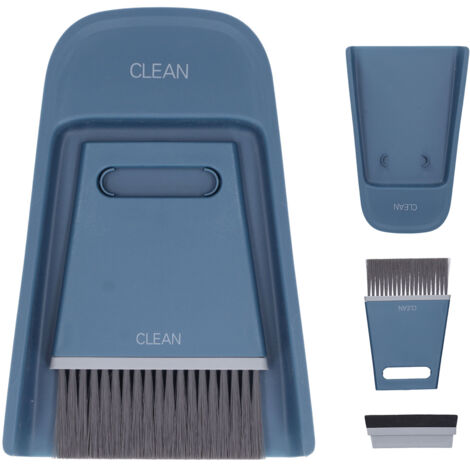 Mini Broom Dustpan Set Desktop Cleaning Brush Hand Desk Cleaning Tool for Home Use (1/5)