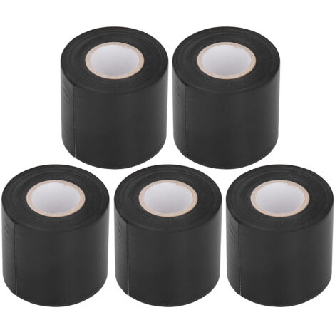 5pcs Air Conditioner Pipe Tape Oil Resistant Tube Protective Wrapping Tapes 6cm Width(Black ) (1/5)