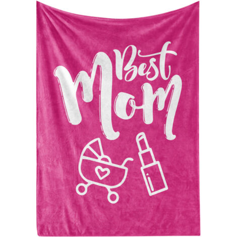 Happy Mother's Day Throw Blanket Machine Washable Soft Blanket for Couch Sofa Bed Office Car All Seasons BL317 150x200cm