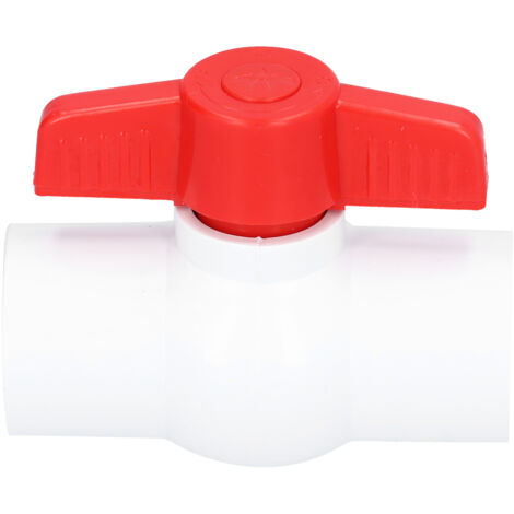 PVC Ball Valve ShutOff Valve with THandle Garden Irrigation Plumbing Pipe Fittings(DN15 ) (1/5)